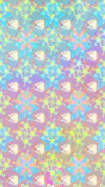 Çiçek desenli eskiz, darbeler, sıçramalar, yaz çiçekleri. Raster illüstrasyonu. Tarafsız renklerde çiçekler.