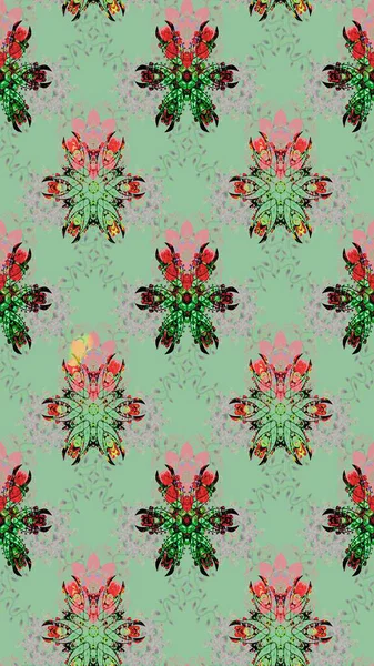 Suluboya çizim kalıbı. Çiçeğin suluboya çizimlerinin mükemmel deseni. Eski model. Dekorasyon ve tasarım için güzel bir desen. Moda yazdırma.