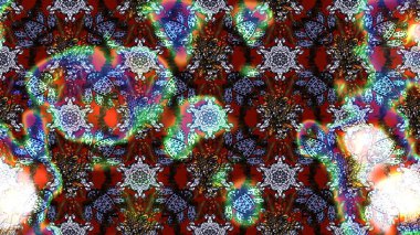 Küçük çiçekteki sevimli çiçek deseni. Kahverengi ve nötr renkte çiçekler.