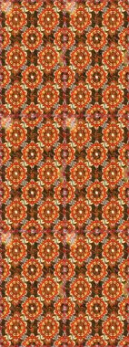 Geleneksel klasik raster altın pürüzsüz desen. Barok tarzında kusursuz bir doğulu süsü. Kahverengi renklerde altın elementler.