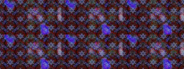 Çiçekli güzel suluboya desen. Raster illüstrasyonu. Kahverengi ve mor renklerde.