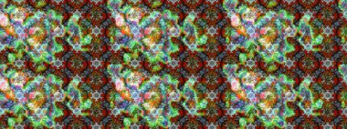 Çiçekli çiçek deseni, suluboya. Yeşil ve kahverengi renkli çiçekler. Renkli Bahar Teması çizim kalıbı. Düz Çiçek Elementleri Tasarım Raster illüstrasyonu.