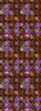 Miles Fleur, süslü püslü bir süs. Tomurcukları papatya çiçekleri olan sevimli bir çiçek deseni. Eskiz geçmişi. Eski usul. Raster illüstrasyonu. Kumaş, tekstil ve duvar kağıdı baskısı için..