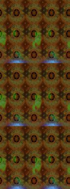 Düz Çiçek Elementleri Tasarımı. Raster Modaya uygun kumaş deseni. Renkli Bahar Teması eskiz kalıbı. Kahverengi renkli şirin çiçek deseni.