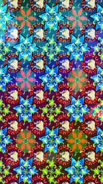 Çiçekler suluboya tarzında mavi ve mor renkte. Raster illüstrasyonunda çiçek deseni çizimi.