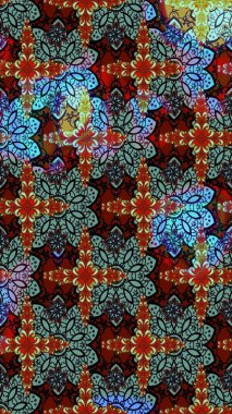 Modern, kırmızı raster arka plan duvar kağıdı çizimi, klasik çizgili desenli desenli çiçekler, çiçekli süsler. Çiçekli el çizimi çizimi deseni.