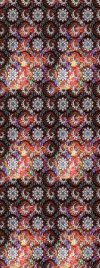 Yumuşak pamuk tasarımı. Paketleme, tekstil, duvar kâğıdı için çiçek eskizi. Klasik çiçek desenli. Raster 'ın taze dokusu. Yumuşak kiremit.