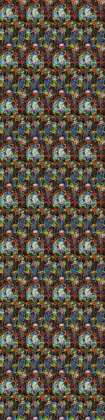 Raster illüstrasyonu. Güzel kumaş deseni. Bahar çiçekli güzel bir çiçek deseni..