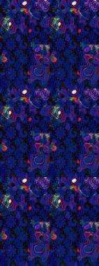 Çiçek deseni. Düz Çiçek Elementleri Tasarımı. Renkli Bahar Teması eskiz kalıbı. Raster çizimi. Güzel kumaş deseni..