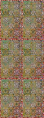 Bej ve kahverengi renklerde yaz çiçekleri. Raster illüstrasyonu. Raster çiçek desenli ve çiçekli..