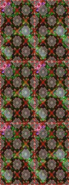 Gri ve kahverengi renkli güzel bir tekstil. Raster illüstrasyonu. Çiçeklerle suluboya desenleri.