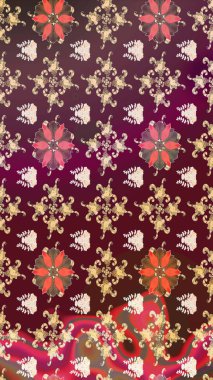 Kızılderili desenli desenli desenli şal deseni. Raster Henna dövme stili. Tekstil, tebrik kartı, boyama kitabı, telefon kılıfı baskısı için kullanılabilir. Etnik Mandala süsü.