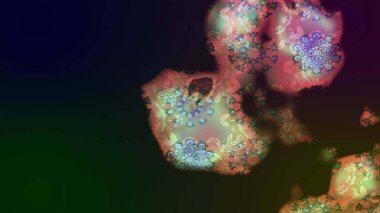 Düz Çiçek Elementleri Tasarımı. Renkli Bahar Teması eskiz kalıbı. Raster illüstrasyonundaki çiçek desenli çizim. Süslü kumaş deseni.