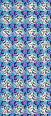 Çiçekli karalama şeklinde Raster çiçek deseni. Nazik, narin çiçek arkaplanı. Hoş renklerde çiçekler.