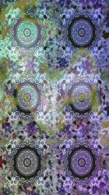 Paisleys zarif çiçek desenli arkaplan duvar kâğıdı çizimi. Klasik stil, güzel 3D çizgili sanat eseri. Tarafsız ve gri desenli çiçek yaprakları ve süslemeleri..