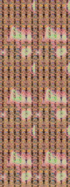 Soyut etnik raster çizim kalıbı. Çiçekler. Vadinin çiçekleri bej ve kahverengi renklerde.