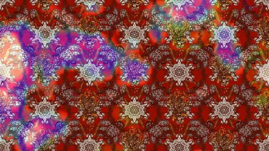 Kahverengi ve kırmızı renkte çiçekler. Elle boyanmış suluboya resim çizimi çiçekler ve bitkiler.