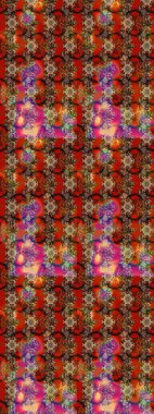 Hediye ambalaj kağıdı, tebrik kartları, posterler ve pankart tasarımı. Raster düz çiçek çizim deseni. Kahverengi renkte çiçekler.