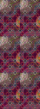 Hediye ambalaj kağıdı, tebrik kartları, posterler ve pankart tasarımı. Raster düz çiçek çizim deseni. Kahverengi renkte çiçekler.