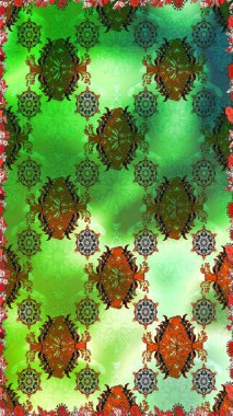 Raster çiçekli arka plan. Yazdır. Renkli Yaz Temalı Kusursuz Arkaplan. Güzel kumaş deseni. Güzel, pürüzsüz bir desen. Düz Çiçek Elementleri Tasarımı.