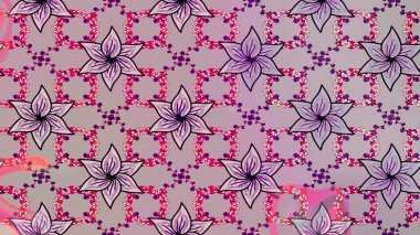 Tarafsız ve gri renklerde. Çiçek buketleriyle klasik bir eskiz şekli. Raster illüstrasyonu.