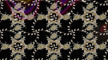 Raster illüstrasyonu. Yumuşak, bahar çiçekleri siyah renklerde. Yaprak ve çiçeklerin suluboya resimleri, siyah renklerdeki çizimler..