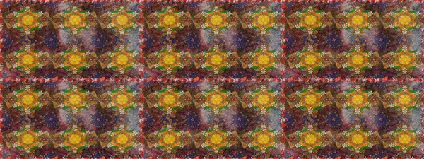 Kahverengi ve yeşil renkli çiçekler. Raster illüstrasyonu. El çizimi çiçekli soyut çizim deseni.