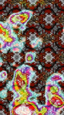 Nazik, narin çiçek arkaplanı. Çiçekli karalama şeklinde Raster çiçek deseni. Gri ve kahverengi renkte çiçekler.