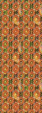 Kahverengi ve turuncu renklerde altın kar taneleri. Noel altın kar tanesi kusursuz desen. Sembol bayramı, yeni yıl kutlamaları, altın desenler. Kış kar dokusu duvar kağıdı.