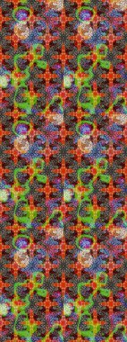 Kahverengi ve bej renkli çiçekler. Kumaş desenli papatya çiçekleri ayrıntıları.