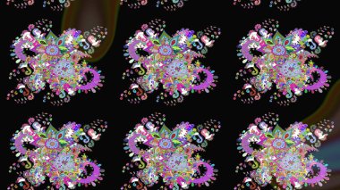 Tatil havası. Bahar mevsimi. Nazik romantik baskı. Raster dikişsiz sevimli çiçek deseni.