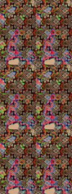 Egzotik çiçekler, bej ve kahverengi renkler üzerine botanik, parlak klasik doğa. Raster illüstrasyonu. Klasik tropikal doğal elementlerin suluboya seti.