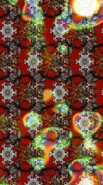 Tekstil için suluboya eskiz deseni. El çizimi çiçek çizimi deseni (fayans). Şirin çiçekli, desenli, rengarenk çizim deseni.