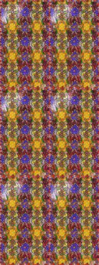 Kahverengi ve sarı renkli çiçekler. Raster illüstrasyonu. Çizim çiçek deseni duvar kağıdı için kullanılabilir.