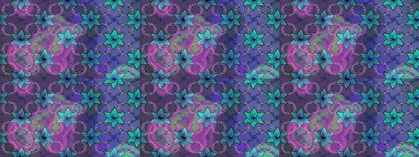 Raster düz çiçek çizim deseni. Mor ve mavi renkte çiçekler. Tasarım hediye paketi, tebrik kartları, posterler ve afiş tasarımı.