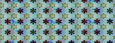 Egzotik çiçekler, mavi ve nötr renkler üzerine botanik ve parlak klasik doğa. Klasik tropikal doğal elementlerin suluboya seti. Raster illüstrasyonu.