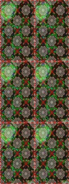 Düz Çiçek Elementleri Tasarımı. Gri ve yeşil renkli çiçekler. Raster illüstrasyonu. Renkli Bahar Temalı Kusursuz Arkaplan. Asya tekstil tarzında. Kusursuz çiçek deseni.