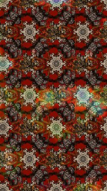 Elle çizilmiş sonbahar çiçeği deseni. Kahverengi renkli çiçekler. Renkli kahverengi çizim deseni. Tekstil ve kapak tasarımı için mükemmel. Doodle tarzı.