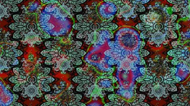 Raster Yumuşak kumaş deseni. Raster çiçek izi. Çiçek mavisi eskiz deseni. Klasik taslak çizimi.