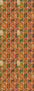 Kusursuz oryantal klasik altın desen. Kahverengi ve turuncu renklerde altın yinelenen elementlerle Raster soyut arka planı.