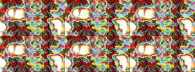 Çiçek ve yapraklı çiçek deseni. Küçük çiçekli şirin bir desen. Raster illüstrasyonu.