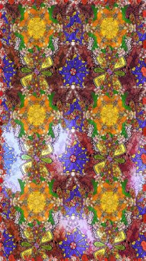 Sevgililer günü ve tebrik kartı konsepti için şık bir davetiye. Çiçek kompozisyonu, el boyası, hassas şablon. Manzaralı çiçek deseni. Üst görünüm, yumuşak kahverengi ve sarı renk.