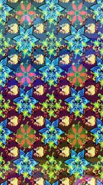 Güzel suluboya yaz çiçekleri deseni..