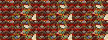 Eski usul. Eskiz geçmişi. Miles Fleur, süslü püslü bir süs. Raster illüstrasyonu. Kumaş, tekstil, duvar kağıdı baskısı için. Tomurcukları papatya çiçekleri olan sevimli bir çiçek deseni..