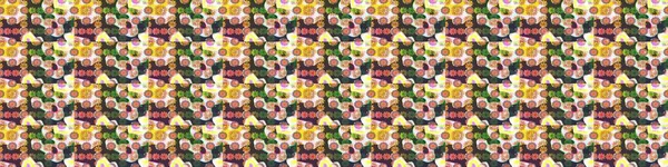 Kahverengi ve nötr renklerde. Küçük çiçekteki sevimli çiçek deseni. Soyut çiçek çizim kalıbı arka planı. Raster deseni. Raster illüstrasyonu.