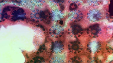 Yapraklı çiçekler ve doğal renklerde papatya çiçekleri. Eskiz arkaplan modeli. Raster - stok.