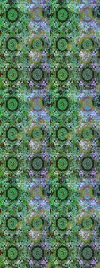 Klasik raster sarısı, kusursuz desen. Yeşil ve mavi renklerde altın elementlerle kusursuz desen. Geleneksel oryantasyon süsü. Klasik vintage arkaplan.