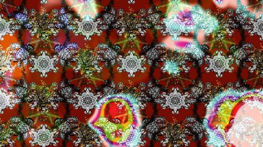 Raster Yumuşak kumaş deseni. Raster çiçek izi. Çiçek grisi ve kahverengi çizim deseni. Klasik taslak çizimi.