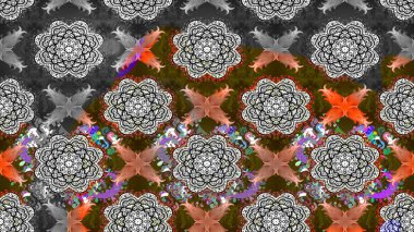 Eskiz geçmişi. Raster illüstrasyonu. Miles Fleur, süslü püslü bir süs. Eski usul. Kumaş, tekstil, duvar kağıdı baskısı için. Tomurcukları papatya çiçekleri olan sevimli bir çiçek deseni..