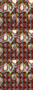 Parlak çiçekli halı renginde çizim deseni.